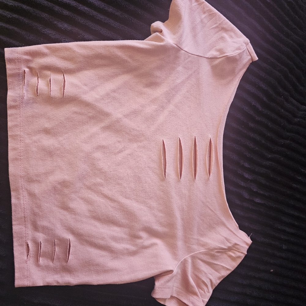 Pink stretchy top